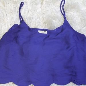 Purple Cropped Top